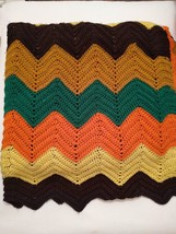 Afghan Throw Blanket Approx 36 X 78 - £44.56 GBP