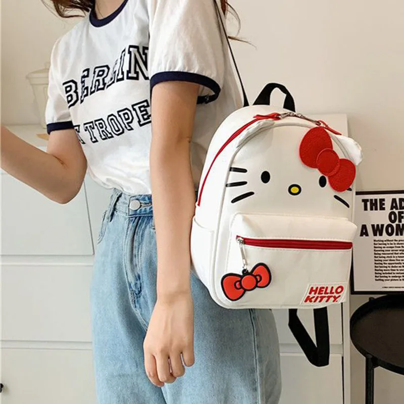 Women Sanrio Hello Kitty Backpack Cartoon Anime Cute Waterproof Backpack... - $23.04+