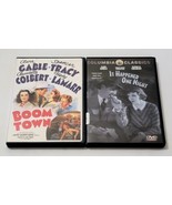 Boom Town (1940) &amp; It Happened One Night DVD Clark Gable Movies - £8.49 GBP