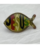 Jesus Fish Christ Christian Religious Enamel Lapel Hat Pin Pinback - $5.95