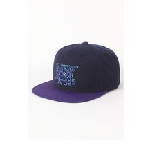 hurley major league snapback baseball hat cap lid navy blue purple the classics - £15.55 GBP