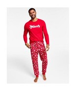 Family Pajamas Matching Mens Merry Snowflake Mix It Family Pajama Set - £18.16 GBP