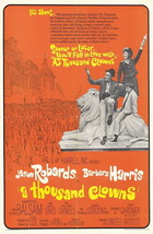 A Thousand Clowns Movie Poster 27x40 In Jason Robards Barbara Harris Nick - $34.99