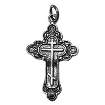 Pendant Sterling Silver 925 Orthodox Cross from Jerusalem Jewellery 3 cm ( 1.... - £11.56 GBP