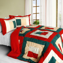 [In My Life A] Quilted Patchwork Down Alternative Comforter Set (Full/Queen Size - £63.86 GBP