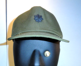 VIETNAM ERA DATED 1975 OG-106 / OG-107 ARMY ISSUE  FIELD CAP W/ RANK SIZ... - $87.11