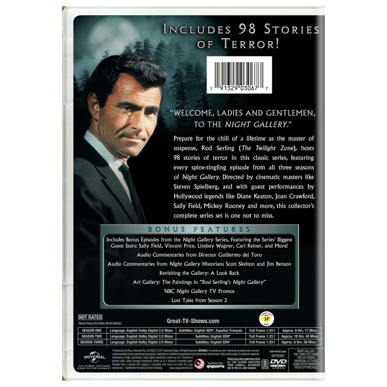 NIGHT GALLERY the Complete Series Seasons 1-3 (DVD 10-Disc Set) Cesar Romero NEW Item image 2