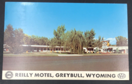 1961 Reilly Motel Greybull WY Wyoming Advertising Postcard Yellowstone Cancel - £6.12 GBP