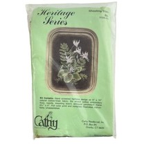 Cathy Needlecraft Heritage Series Shooting Stars Floral Embroidery Kit - $23.96