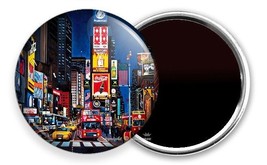 Nyc Manhattan New York City That Never Sleeps Times Square Refrigerator Magnets - £16.02 GBP+