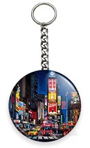 NEW MANHATTAN NEW YORK CITY THAT NEVER SLEEPS TIMES SQUARE KEYCHAIN KEY ... - £11.28 GBP+