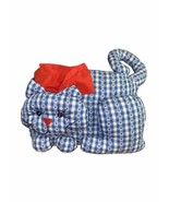 Vintage Cat blue Fabric Weighted Doorstop Draft Door Stopper Decor 13&quot; H... - €23,94 EUR