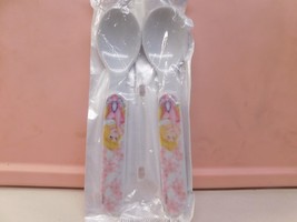 Disney Princess Baby Collection 2 pack Baby Spoons Rubber Coated Tips 5.5:L - £10.07 GBP