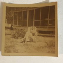 Woman Lounging In Chair Vintage 3”x3 Photo 1942 Eastman Kodak Box4 - $3.95