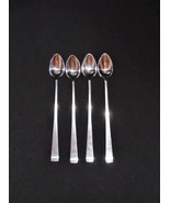 Sola &quot;Cora&quot; Iced Tea Spoons Set of 4 Holland Vintage 6 3/4&quot; - £27.13 GBP