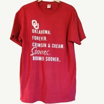 Sooners Short Sleeve Tee Fruit of the Loom Size M - $14.03