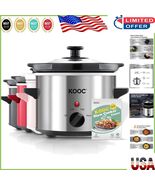 Effortless Cooking with 2 Quart Slow Cooker - Stainless Steel &amp; Dishwash... - $75.52 CAD