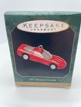 Hallmark Miniature Red Chevrolet Corvette Christmas Keepsake Ornament 1997 - £5.25 GBP