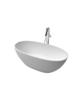67&quot; Matte White Freestanding Soaking Tub 25S01-17PS - $1,558.99
