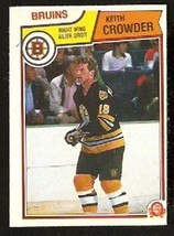 Boston Bruins Keith Crowder 1983 Opc O Pee Chee # 47 - £0.39 GBP