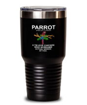 30 oz Tumbler Stainless Steel Insulated Funny Parrot macaw Bird  - £26.33 GBP