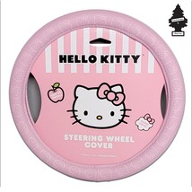For CHEVY New Pink Hello Kitty Car Steering Wheel Cover 14.5-15.5 In - £22.09 GBP