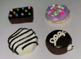 Retro Cakes And Cookie Magnets Brownie Frosted Cookie Kitchen Refrigerator - $9.50