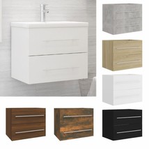 Modern Wooden Under Sink Bathroom Toilet Storage Cabinet With 2 Storage Drawers - £42.55 GBP+