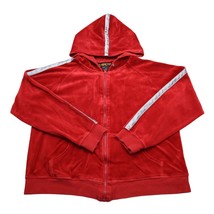 Coco Sweater Womens M Red Long Sleeve Front Pockets Full Zip Hoodie - £23.47 GBP