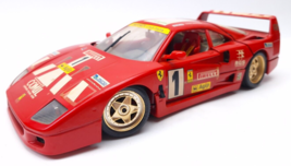 Bburago Ferrari F40 Evoluzione Red Pilot #1 Race Livery 1987 1:18 scale ... - $72.59