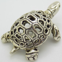 Vintage Italiano Hecho a Mano Genuino Plata .800 Tortuga Casa de Muñecas - £21.51 GBP