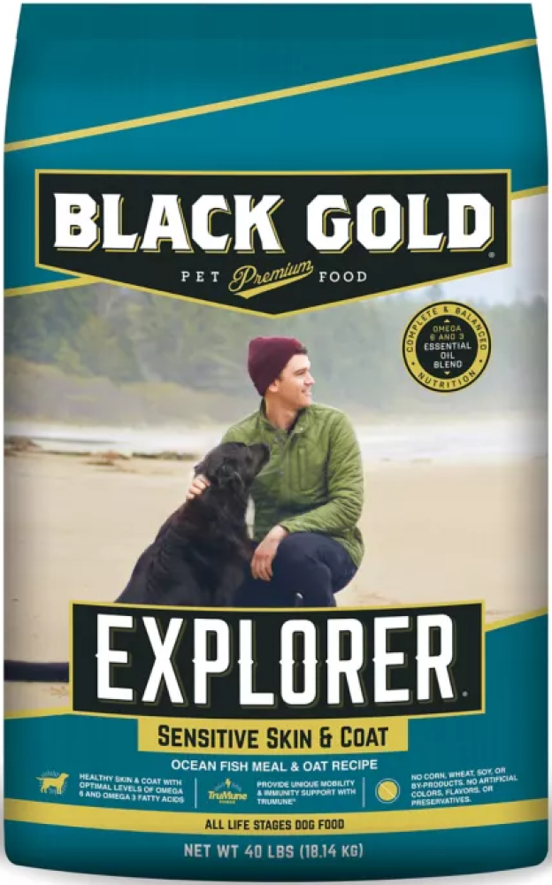 Black Gold Explorer Sensitive Skin &amp; Coat Ocean Fish Meal &amp; Oat Recipe D... - $88.20