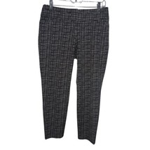 Ann Taylor Julie Skinny Cropped Capri Pants Womens Size 6 Black White Ge... - $14.39