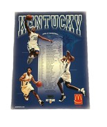 2000-2001 Kentucky Wildcats Basketball UK Poster Schedule Tayshaun Princ... - €17,28 EUR