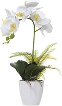 For Indoor Table Decor, Consider The Olrla White Orchid Artificial Flowe... - £29.64 GBP