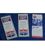 1940-48 STANDARD OIL Co. Indiana 3 ROAD MAPS Michigan, Wisconsin, Minnes... - $1,215.48 MXN