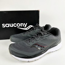 NEW Saucony Echelon 8 Charcoal/Cherry GrRunning Shoes Size 11 Sneakers S... - £62.37 GBP