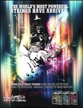 Guns n&#39; Roses Slash Ernie Ball Cobalt Guitar Strings advertisement 8x11 ad print - £3.38 GBP