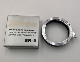 Nikon BR-3 Macro Adapter Ring For Bellows Model 2 Clean Original Box - £24.75 GBP