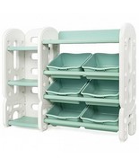 Kids Toy Storage Organizer with Bins and Multi-Layer Shelf for Bedroom P... - £125.45 GBP