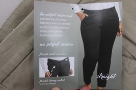 Dickies Womens The Perfect Shape Pant Sz 24W Reg Straight Khaki 360 Stretch Nwt - £14.11 GBP