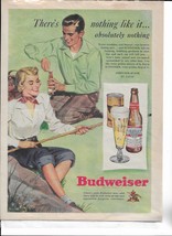 Vintage 1949 Budweiser Beer Genuine Magazine Advertisement Print Ad - £5.03 GBP