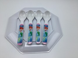 Zak Designs Little Mermaid Ariel Spoon Set Of Four-Melamine - £11.79 GBP