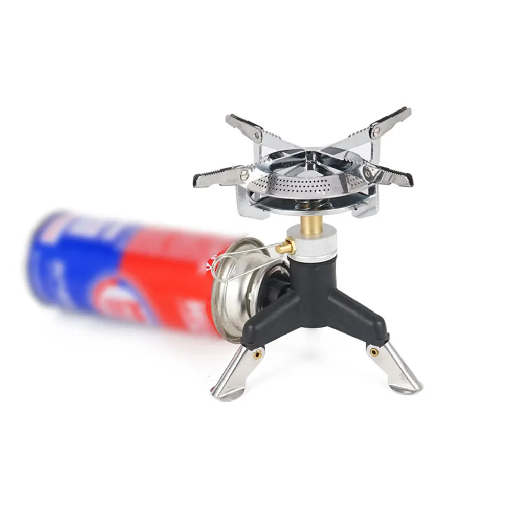 Portable Outdoor Tripod Gas Conversion Stove Connector Ultralight Tank Stand - £10.50 GBP