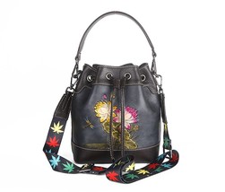 Retro Cow Women Leather Handbags Women&#39;s Shoulder Bag Large Capacity Cowhide Han - £98.13 GBP
