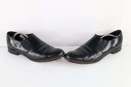 Vintage 70s Stacy Adams Mens 12 D Leather Brogue Toe Cap Slip On Shoes B... - $98.95