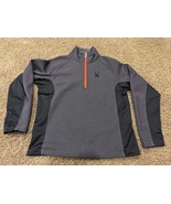 Spyder Sweatshirt Jacket Pullover Mens Small Sweatshirt Gray - $25.19