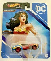 New 2022 Mattel HGY09 Hot Wheels Dc Comics Wonder Woman Die Cast Character Car - £8.14 GBP