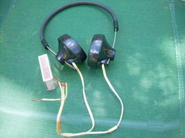 Vintage Soviet Russian Ussr Radio Headphones TG-1 1500 OHMS Bakelite Ste... - $29.69