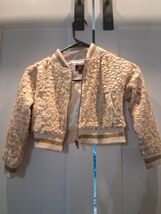 material girl gold coat for girls size 6 - $11.88